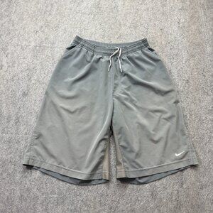 Nike Court Tennis Shorts Youth Boys L 14/16 Gray 10" 382505 DRI-FIT *Faded